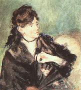 Edouard Manet Portrait of Berthe Morisot oil painting